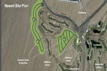 Photo courtesy of Boulder City Arial view of the proposed RV park near Boulder Creek Golf Club.