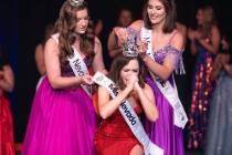 Photos courtesy Allie and Hunter Topper Boulder City's Taylor Blatchford, center, was crowned M ...