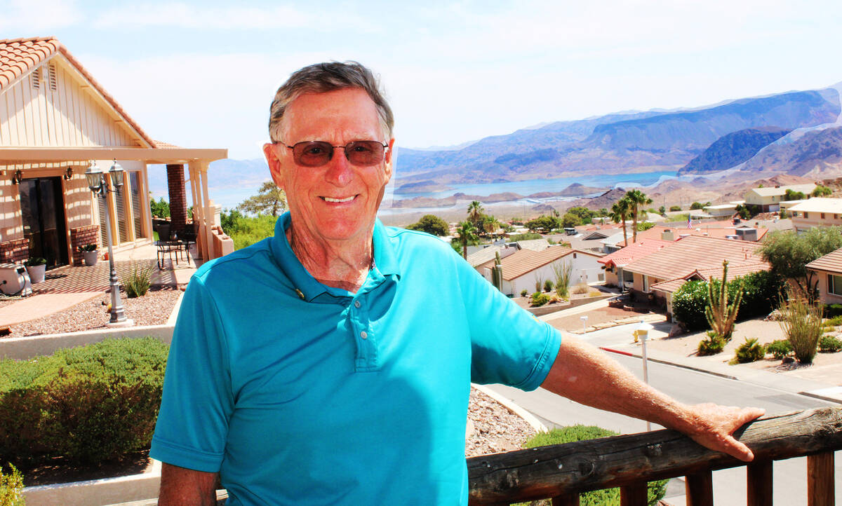 Ron Eland/Boulder City Review John Milburn stands on the balcony of his Boulder City home, whic ...