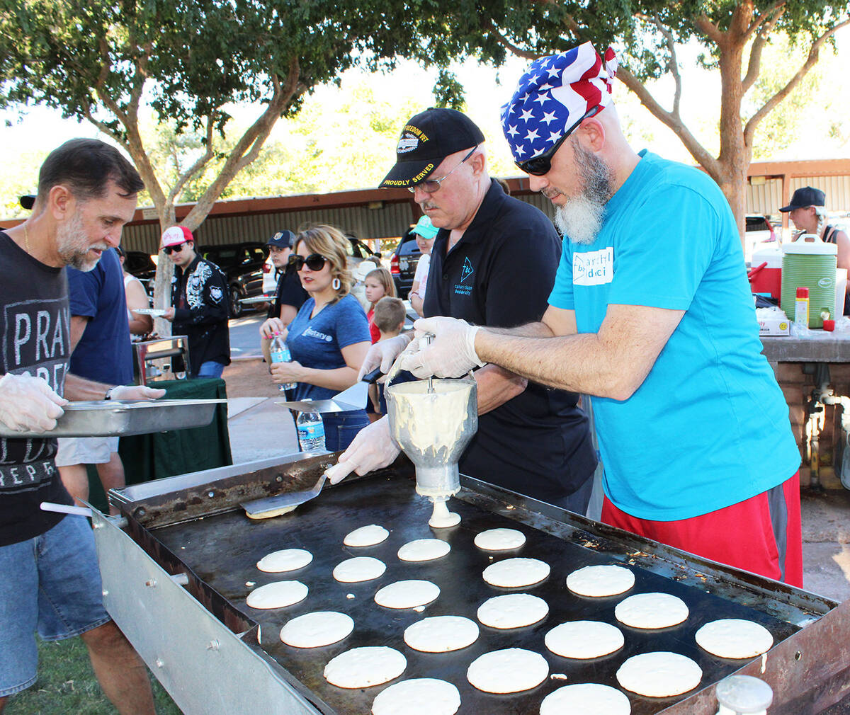 Ron Eland/Boulder City Review The Rotary Club of Boulder City’s annual pancake breakfast draw ...