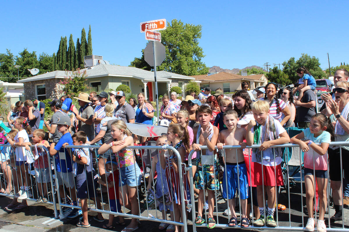 Ron Eland/Boulder City Review Spectators of all ages lined the parade route Tuesday.