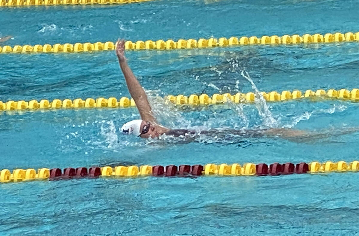 Photos courtesy Brandi McClaren A trio of Boulder City swimmers, who are also siblings, had st ...