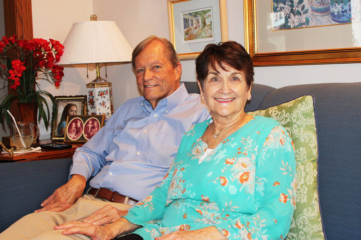 Ron Eland/Boulder City Review Bruce and Roe Woodbury in their Boulder City home. Bruce Woodbury ...