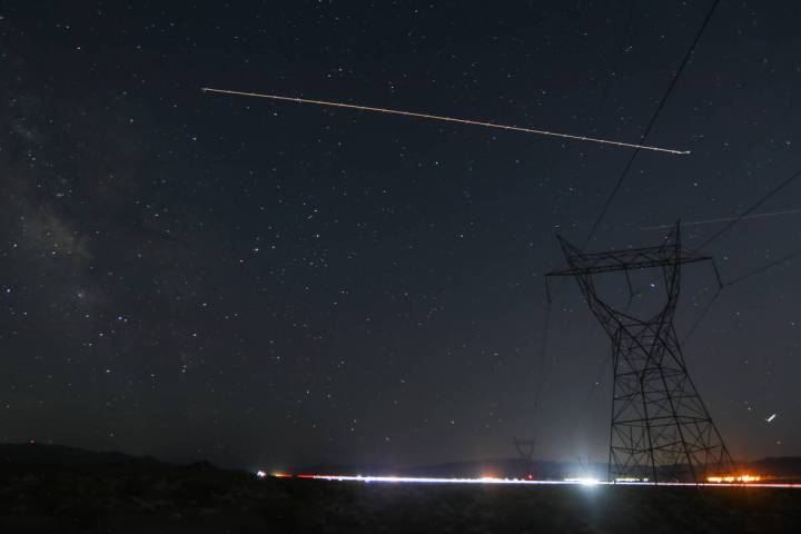 The Milky Way can be viewed in the night sky within the Boulder City limits, as seen on Thursda ...