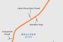 (Image courtesy of Boulder City) Map showing the north and south boundaries of a proposed impro ...