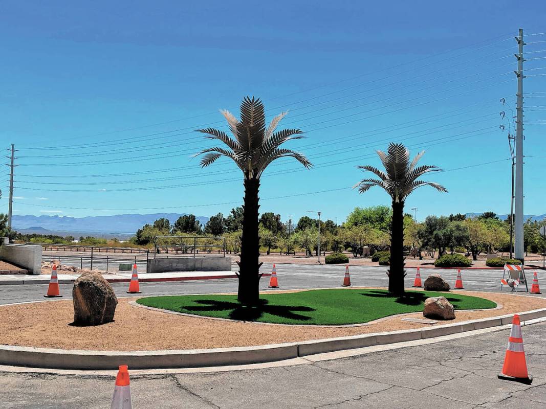 (Photo courtesy of Boulder City) After shot of the circle median at Broadmoor Circle and Buchan ...