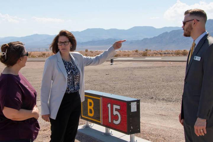 (Photo courtesy of Catherine Cortez Masto) U.S. Senator Catherine Cortez Masto toured the Bould ...