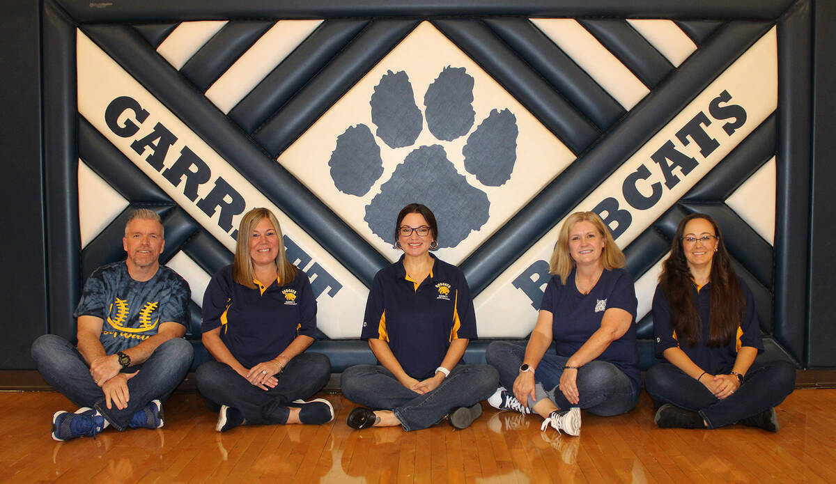 Those teachers new to Garrett Junior High are (from left) Jeremy Ross, Kristie Ortega, Stacy To ...