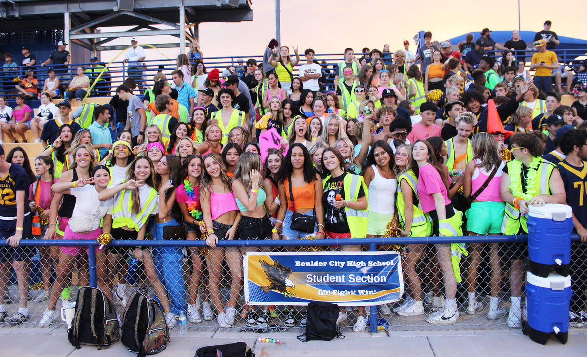 The BCHS student section was in full spirit as they cheered their classmates onto victory.
