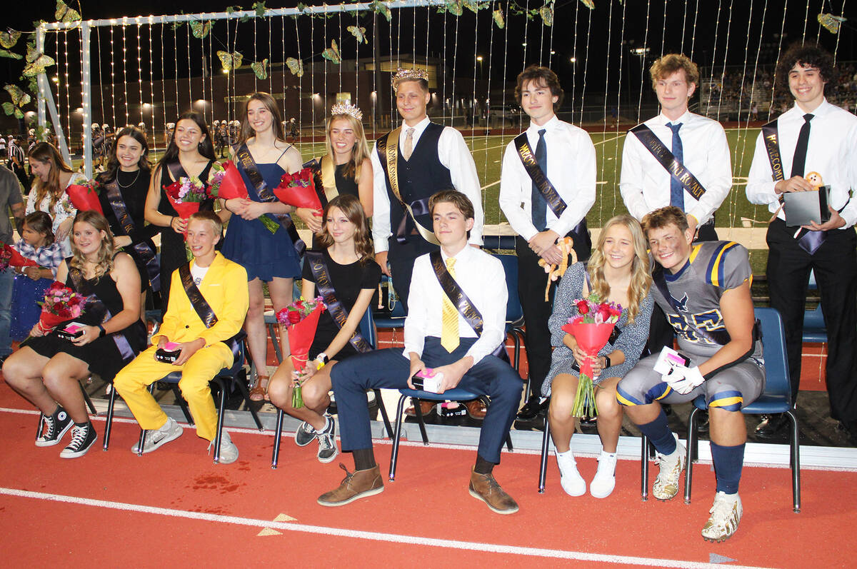 During halftime of Friday’s homecoming game, Indy Ruth was crowned queen, while Sterling Morr ...