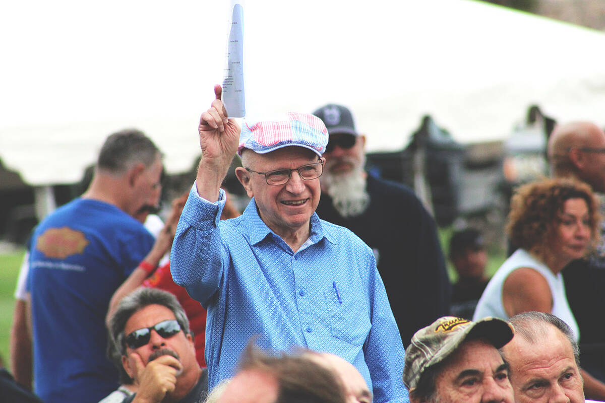 Boulder City Mayor Joe Hardy got in on the bidding during the popular live auction.