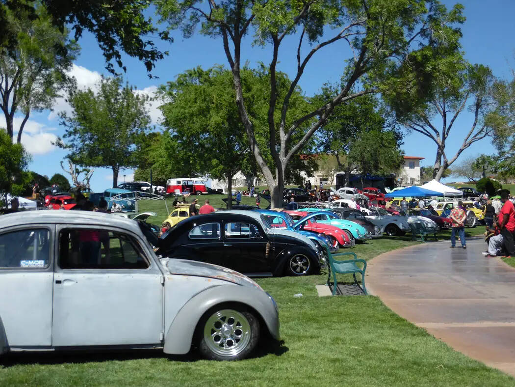 Boulder City Review A line of Volkswagens taken at a show sponsored by the Boulder City Cruisin ...