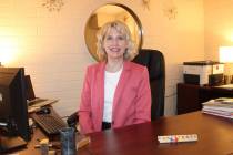 Ron Eland/Boulder City Review Tracy Echeverria was welcomed recently as the new principal of A ...
