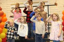 Photos by Ron Eland/Boulder City Review Kindergarten students from Andrew J. Mitchell Elementar ...