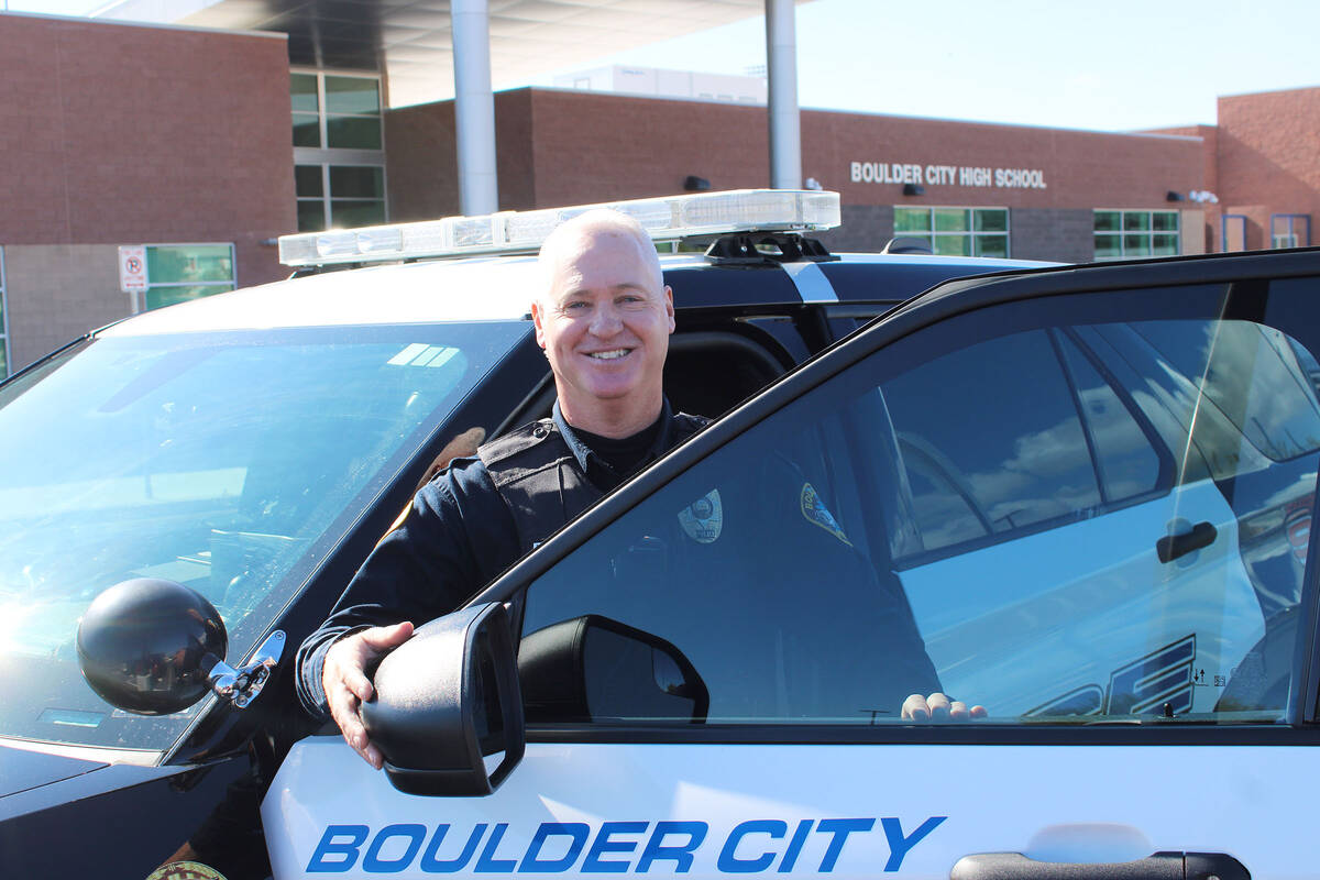 Ron Eland/Boulder City Review Officer Eric Prunty has been with the Boulder City Police Depart ...