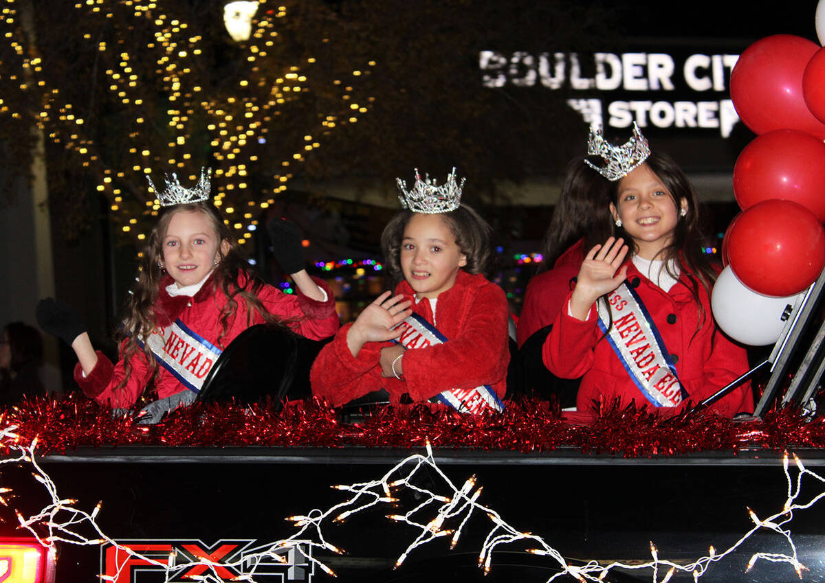 International Miss Jr. Preteen members were all smiles as their float made its way through town.
