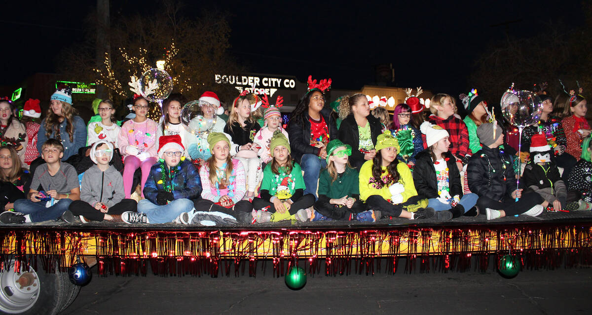 More than 100 entries turned out for the parade Saturday night.