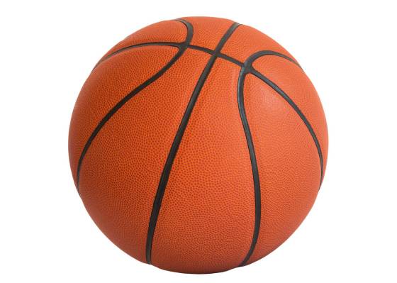 Basketball ball in blank background