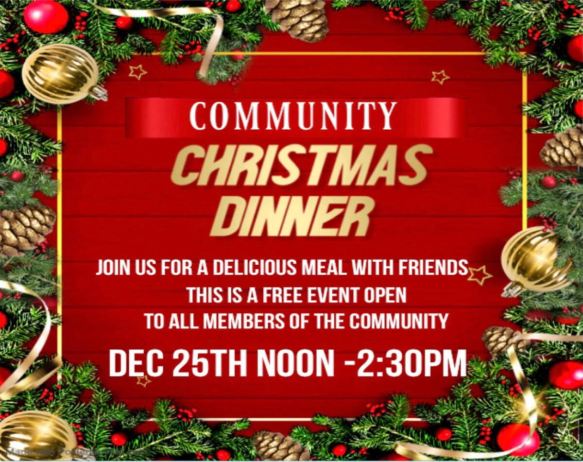 Community invited to Christmas dinner Boulder City Review