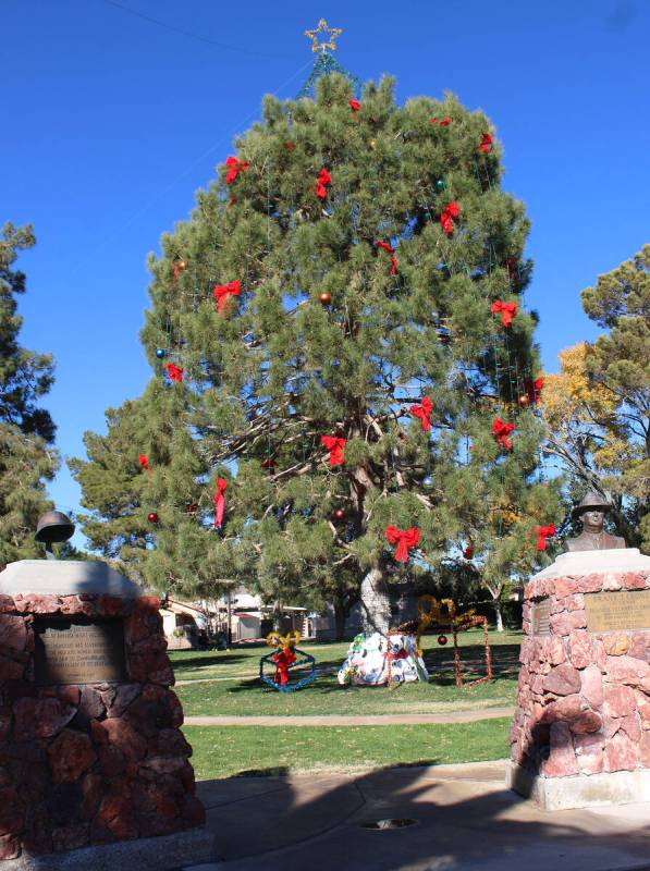 Ron Eland/Boulder City Review The city’s Christmas tree, at Frank T. Crowe Park, has been dee ...