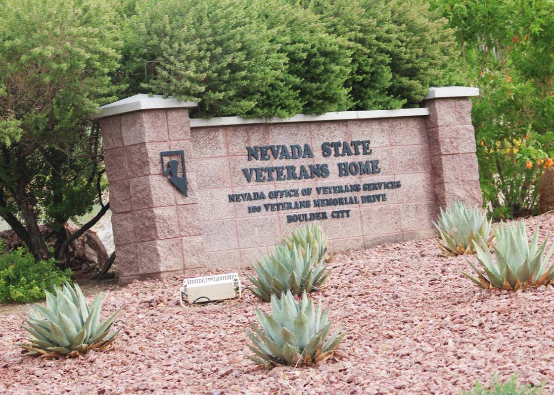 Ron Eland/Boulder City Review Sign outside the Southern Nevada State Veterans Home in Boulder City.