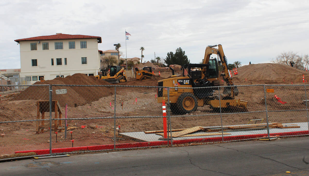 Ron Eland/Boulder City Review A side view of the Bureau shows several large piles of dirt that ...