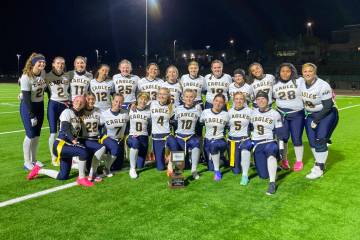 Photo courtesy Amy Wagner The Boulder City High School girls flag football team came up short a ...
