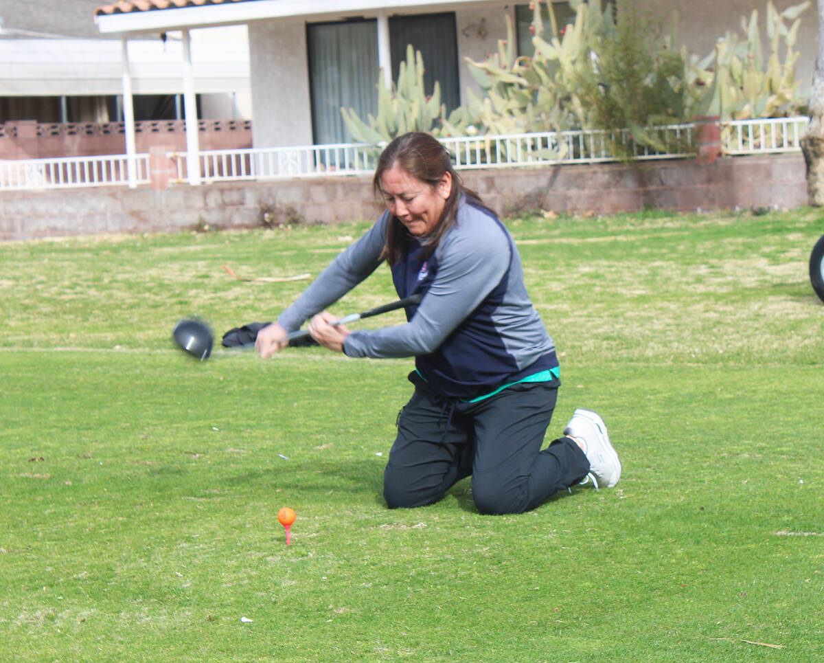 Ron Eland/Boulder City Review On hole No. 4, golfers spun a wheel and whatever it landed on is ...