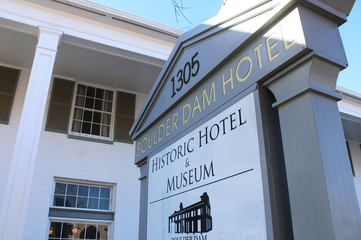 Ron Eland/Boulder City Review The Boulder City/Hoover Dam Museum is housed inside of the histor ...