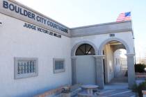 Ron Eland/Boulder City Review Exterior of the Boulder City Courthouse. Judge Victor Miller will ...
