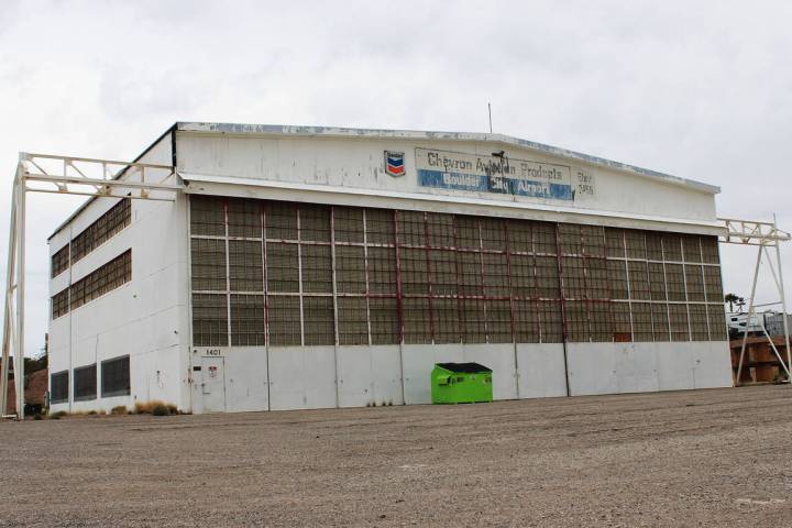 Ron Eland/Boulder City Review The old hangar at what was once Bullock Field and then the Boulde ...