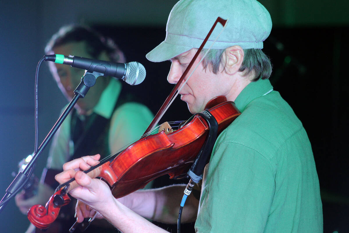 The Scottish Fiddler, also known as Feargus Hetherington, delighted the audience with his skill ...