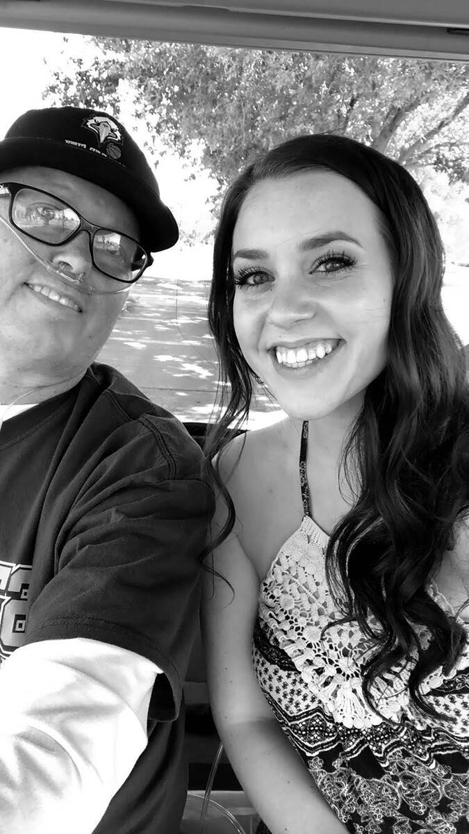Photos courtesy Rylee Dosch Left, Rylee Dosch and her dad, Paul, before his death in 2018. Righ ...