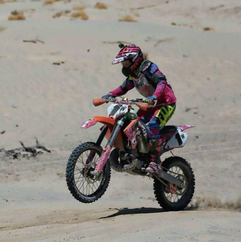 Photo courtesy of Krista Conway Boulder City native Krista Conway practices for the Mint 400 of ...