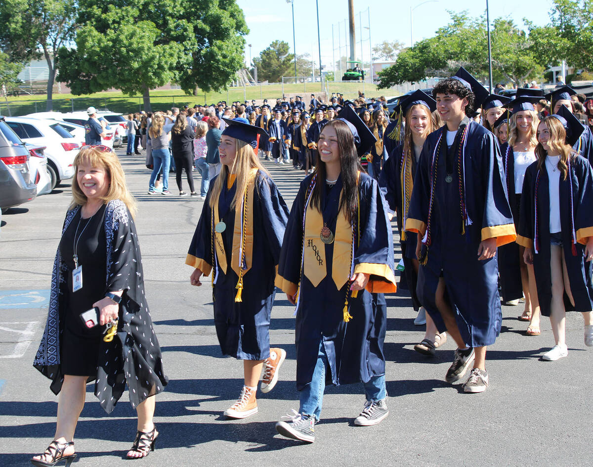 BCHS Principal Amy Wagner, left, brought the Grad Walk to BCHS nearly a decade ago.
