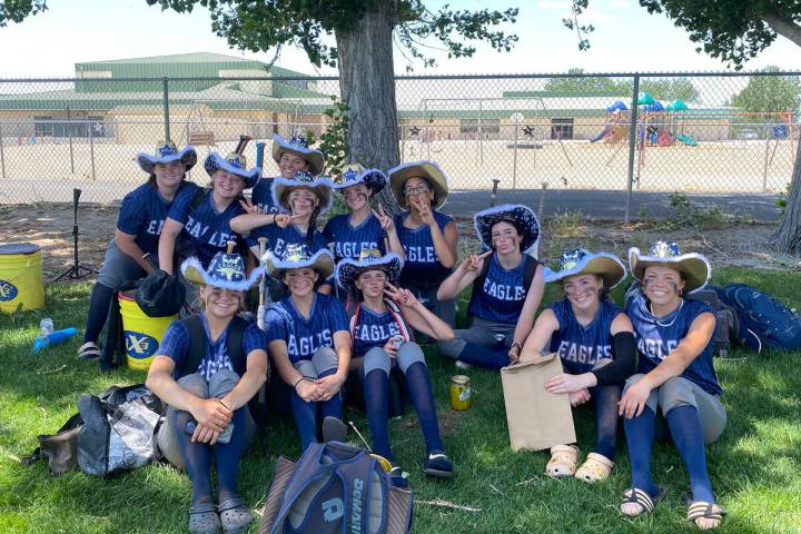 Photo courtesy Amy Wagner Members of the BCHS softball team take a break during last week's sta ...