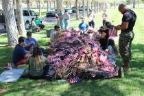 Photo By Ron Eland/Boulder City Review On Memorial Day, thousands of American flags were placed ...