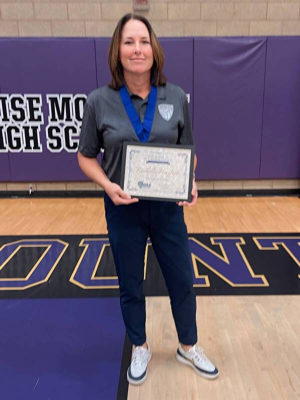 Courtesy photo BCHS' Rachelle Huxford was recently named the 3A volleyball coach of the year.