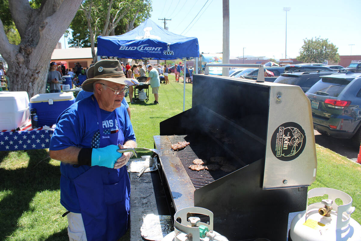 The Boulder City Elks Club was one of several groups or businesses who had booths at Broadbent ...