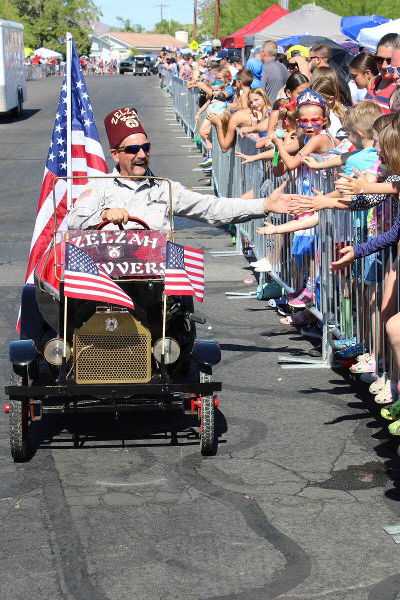 The Shriners and their mini mobiles are always a crowd favorite during the parade.