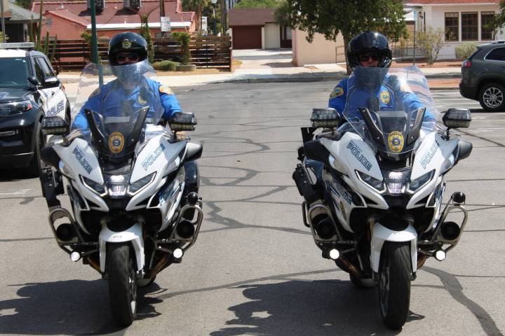 Ron Eland/Boulder City Review Boulder City Police officers Guy Liedkie, left, and Ian Ham are t ...