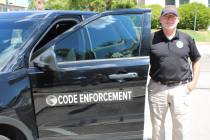 Ron Eland/Boulder City Review Boulder City’s Code Enforcement officer, Pat Richardson, has be ...