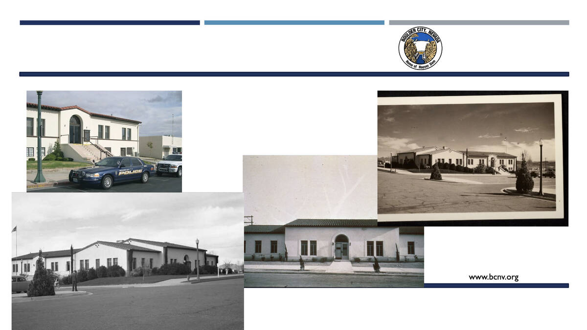 Screenshot Slide for the BCPD presentation related to the current HQ building.