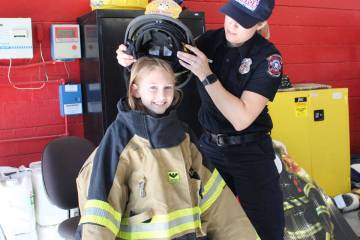 During last year’s event, Peyton Walton received assistance from BCFD firefighter Sarah ...