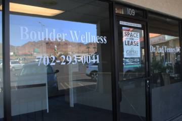 Ron Eland/Boulder City Review Boulder Wellness, owned by Dr. Tad Tenney, sits empty and is for ...