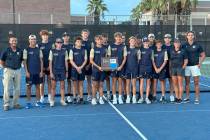 Photos courtesy Andy Huxford Boulder City High School tennis celebrates a 3A Southern regional ...