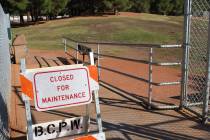 Photos by Ron Eland/Boulder City Review The dog park at Veterans' Memorial is currently closed ...