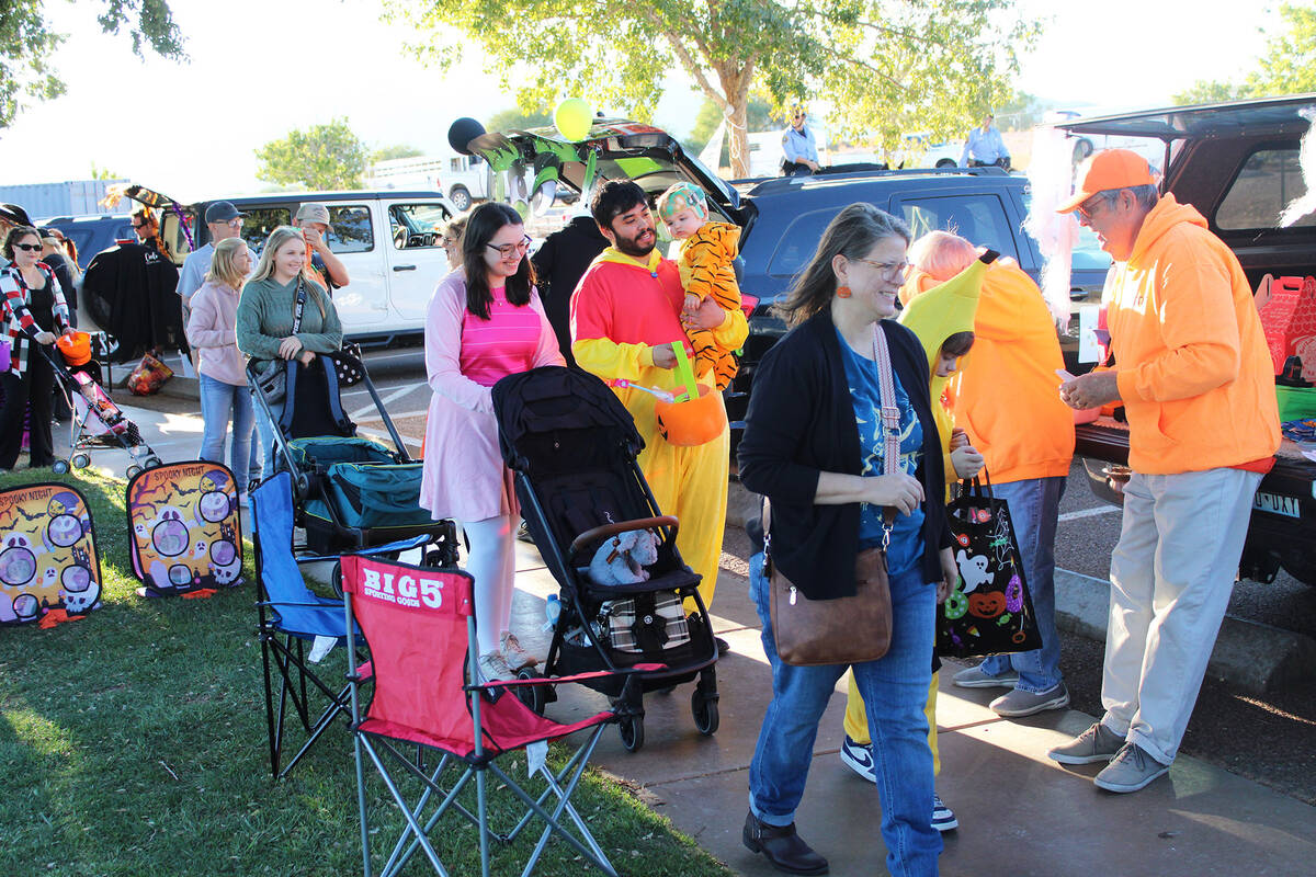 Kids filled their Halloween bags with candy and goodies thanks to the several dozen participant ...