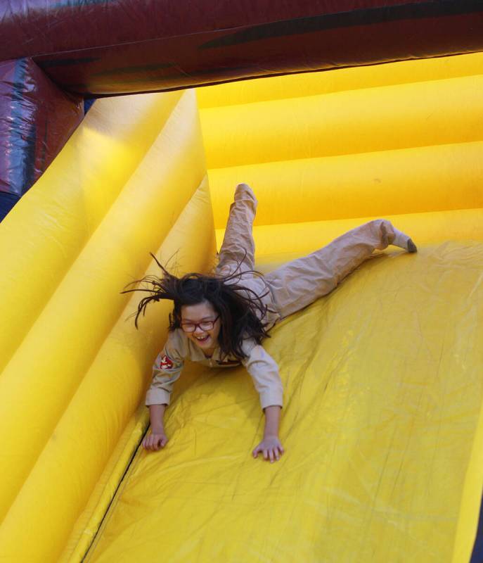 In addition to the other festivities, there were a handful of bounce houses free to the kids.