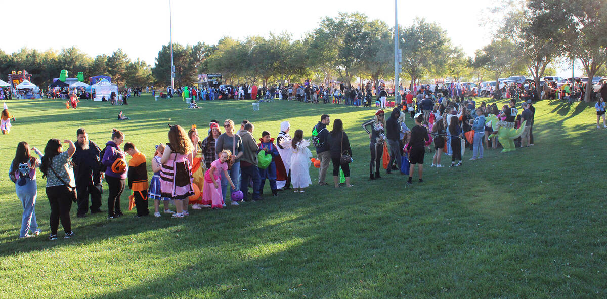 Once 5 p.m. hit, the line formed to kick off the trunk portion of the event.